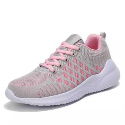 Fashion Women Flat Sneakers Spring Mesh Breathable Casual Shoes Lace Up Sock Trainers Summer Soft Ultra Light Vulcanize ShoesF