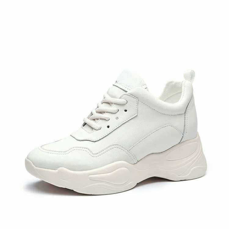 Women Chunky Sneaker Flat Platform casual Shoes Thick bottom Ladies Sneaker 2019