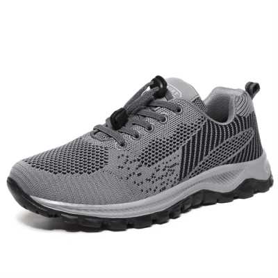 Men Mesh Breathable Sneaker Walking Shoes Suitable For Middle aged And Elderly Casual Shoes