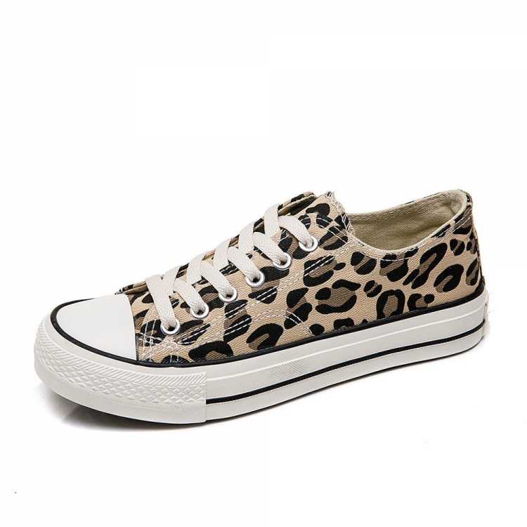 Leopard Canvas Shoes Women Flat Platform Sneakers Women Casual Shoes Woman High Top Tenis Mujer Casual Casual Shoes Women