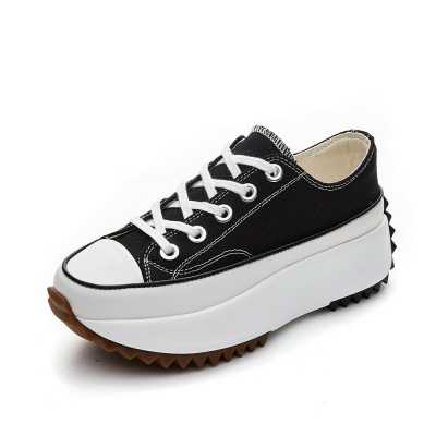 Canvas Women Sneakers Flat Platform Shoes Fashion Thick Bottom Round Toe Casual Sneakers Ladies 2021
