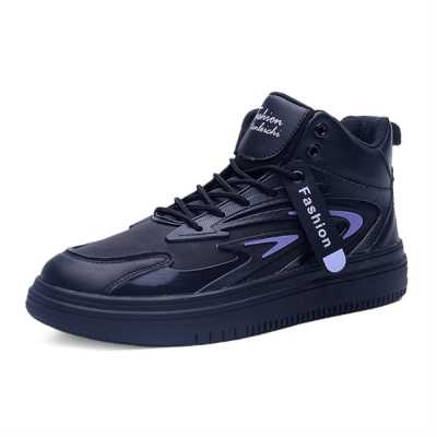 Men High top Sneakers Trendy Outdoor Casual Shoes Comfortable Soft soled Running Shoes