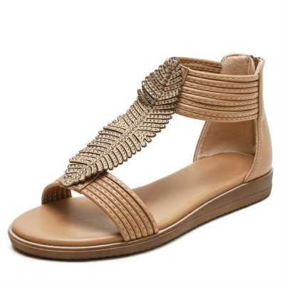 Summer Women's Roman Shoes Wedge Women Shoes Sandalias Mujer Large Bohemia Women's Sandals Slope Heel Pumps Female Slippers