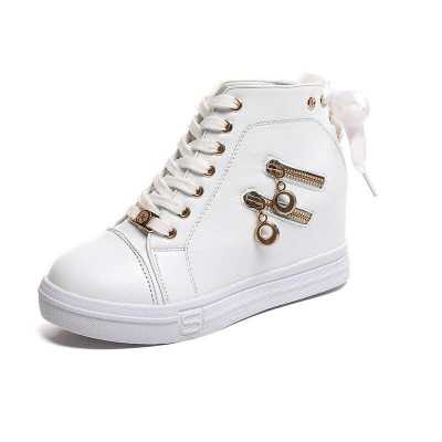 Women Sneaker Platform Shoes For Women High top Women Autumn Wild Girls Shoes Fashion Increase Sport And Leisure Shoes 266