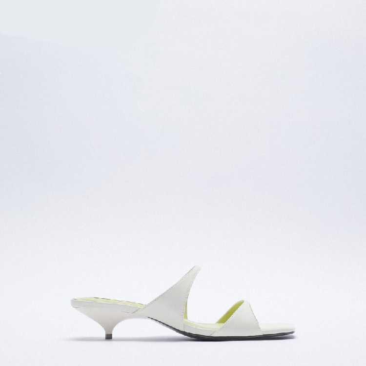 Summer square toe women slides low thin heel casual strap women sandals