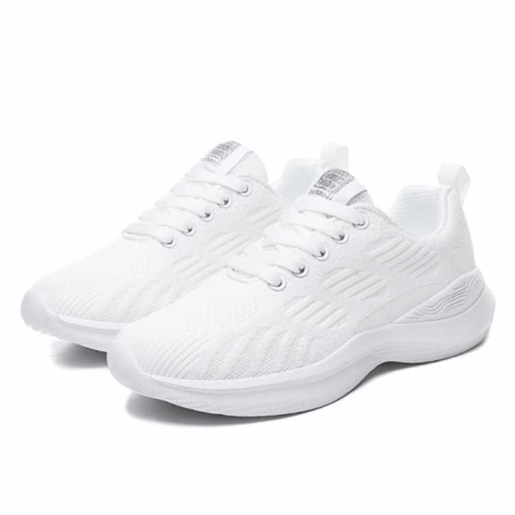 Shoes Women Breathable Casual Shoes Outdoor Light Weight Sports Shoes Casual Walking Platform Ladies Sneakers Black
